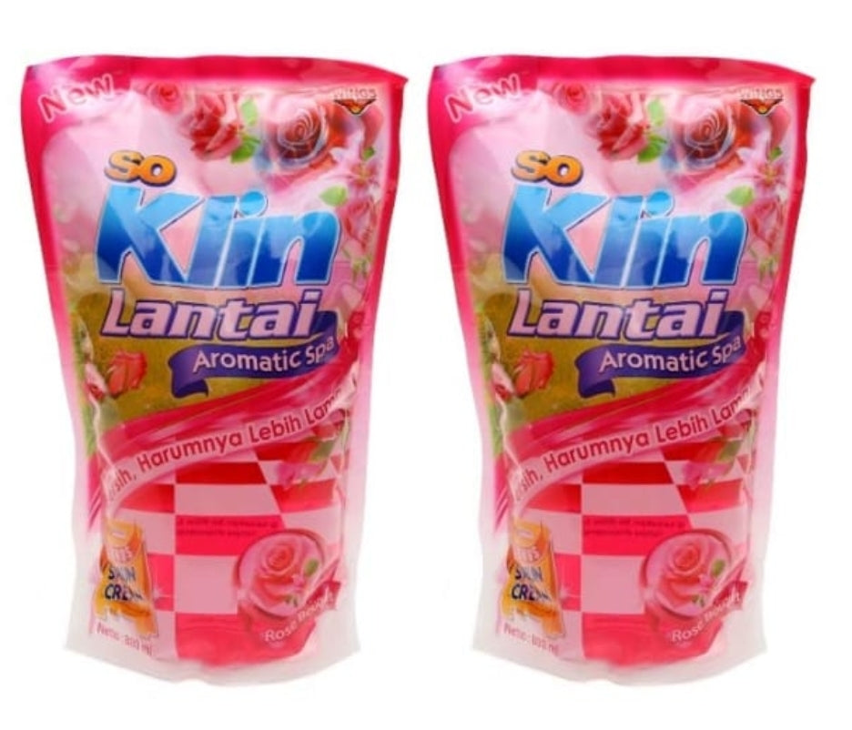 BULK BUYy So Klin floor cleaner ROSE 12 x 25 ml sachets buy 10 receive 11  (#15,16)