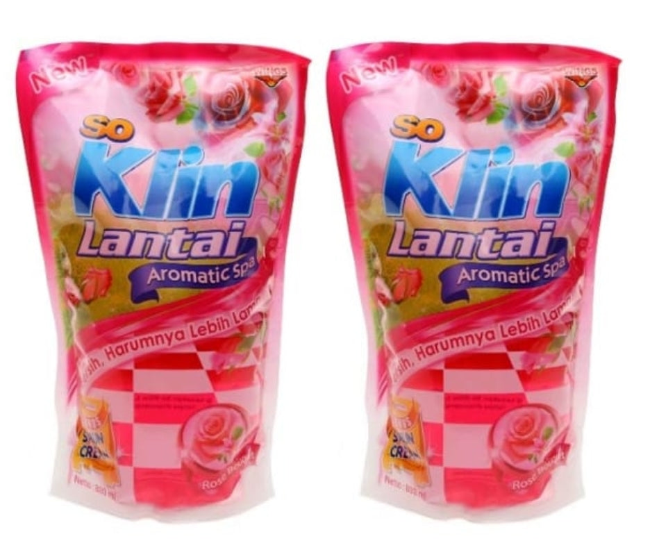 BULK BUY So Klin floor cleaner ROSE 12 x 25 ml sachets buy 10 receive 11  (#15,16)