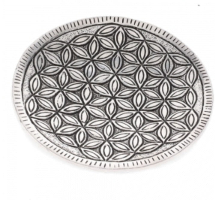 Mandala Lotus Aluminium Incense Holder