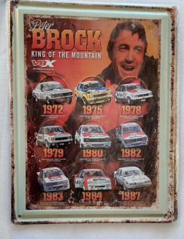 Decorative plate, PETER BROCK, KING OF THE MOUNTAIN Retro approx 30cm x 40 cm