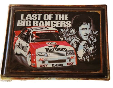 Decorative plate, PETER BROCK, BIG BANGERS Retro approx 30cm x 40 cm