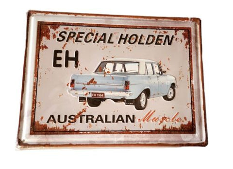 Decorative plate, HOLDEN SPECIAL EH Retro approx 30cm x 40 cm #0561