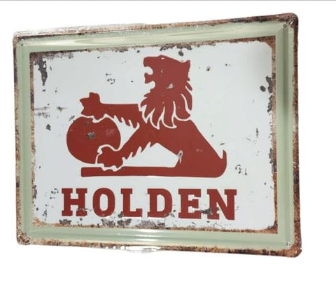 Decorative plate, HOLDEN LOGO Retro approx 30cm x 40 cm #0546