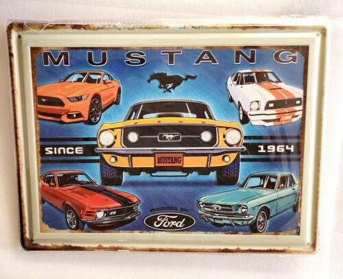 Decorative plate, MUSTANG SINCE 1964 approx 30cm x 40 cm #0533