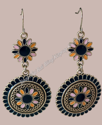 BOHO Earrings #17 complete length from top of hook approx 6 cm