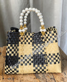 Jali Bag pearly handle Approximate size 28cm x 20cm x 16 cm