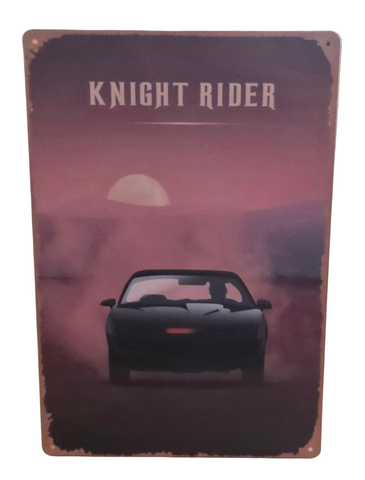 Decorative KNIGHT RIDER tribute Retro plate,  approx 30cm x 20cm (#P20)