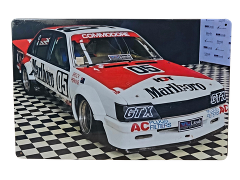 Decorative plate, HOLDEN RACING PETER BROCK 05 COMMODORE  Retro approx 30cm x 20 cm #0396C