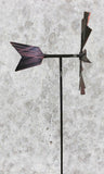 Garden spinner, WINDMILL bronze-y approx 24 cm wide x 60 high