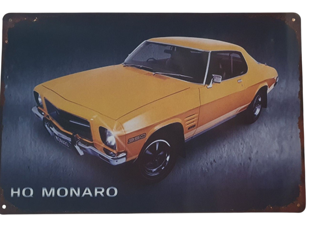 Decorative HOLDEN MONARO HQ Retro plate,  approx 30cm x 20cm #P27