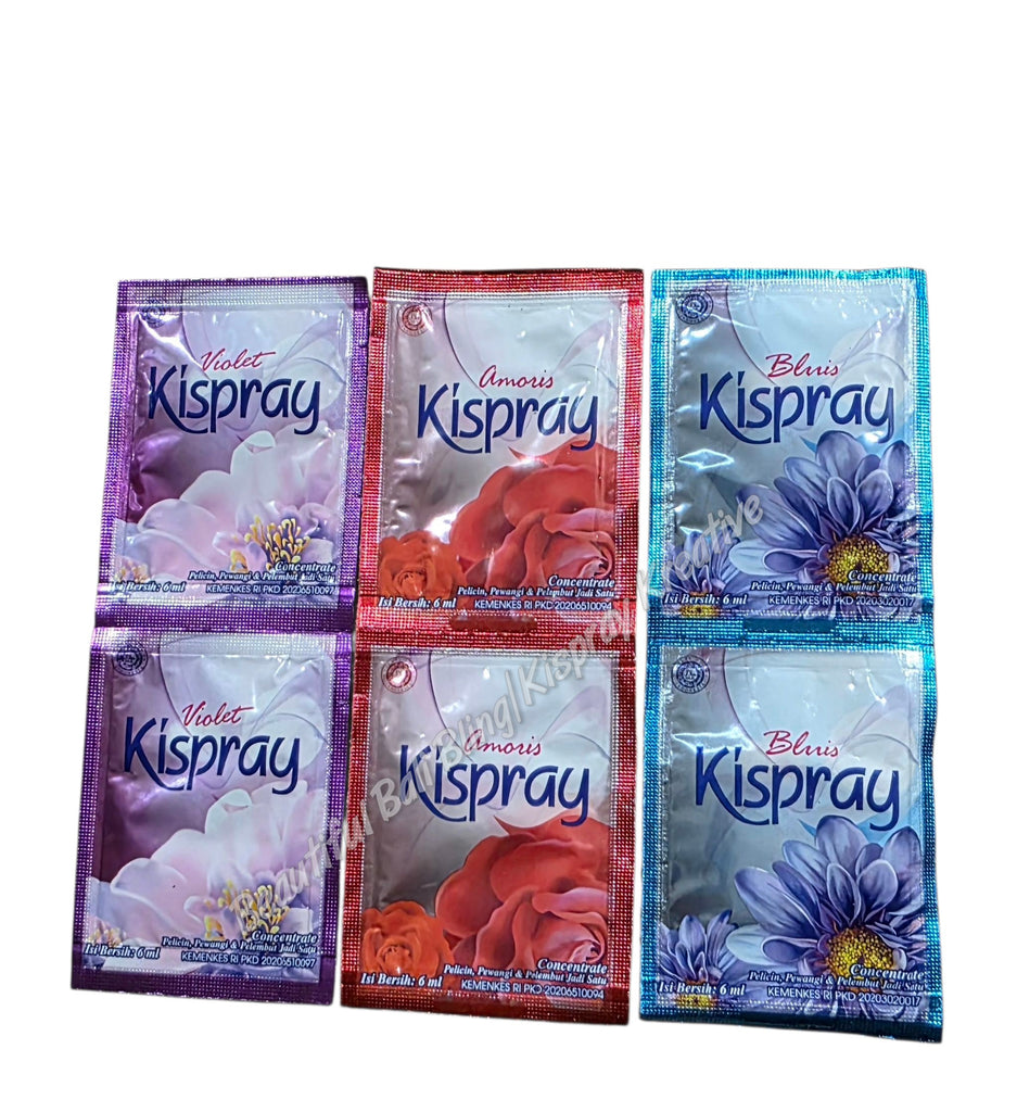 BULK BUY Kispray, MIXED 12 x 6 ml  sachets buy 10 receive 11