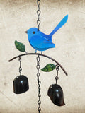 Rainchain Rainbell, blue wren, approx 68cm x 11cm