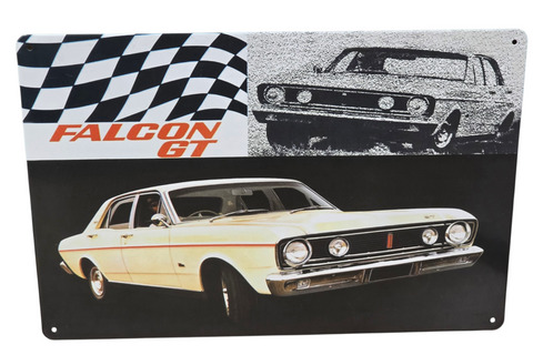 Decorative FORD FALCON GT Retro plate,  approx 30cm x 20cm #P13