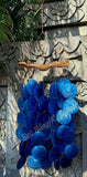 Capiz shell wind chime DRIFTWOOD 80+ cm drop  x 30 cm wide approx #0134b