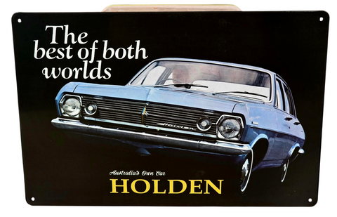 Decorative HOLDEN the best of both worlds  Retro plate,  approx 30cm x 20cm #P17