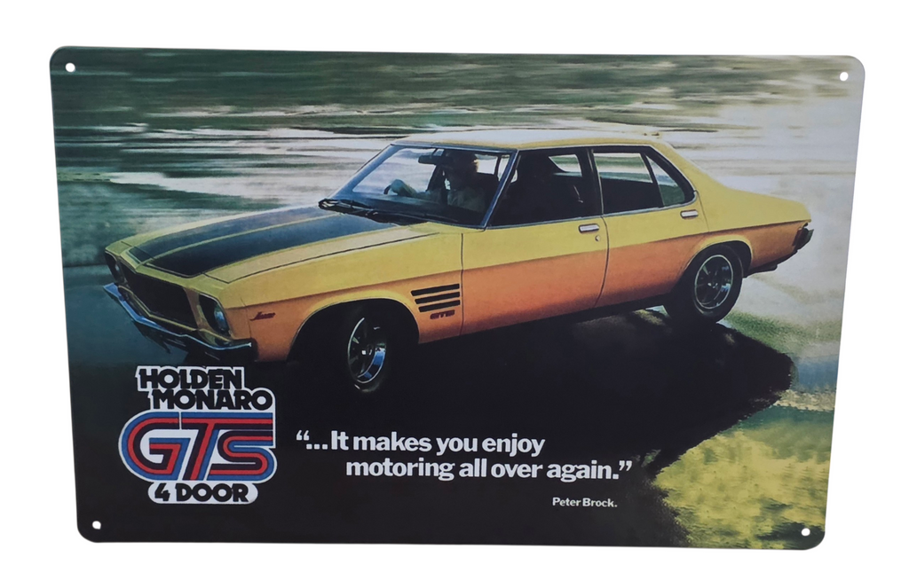 Decorative HOLDEN monaro GTS 4 door  Retro plate,  approx 30cm x 20cm (#P19)