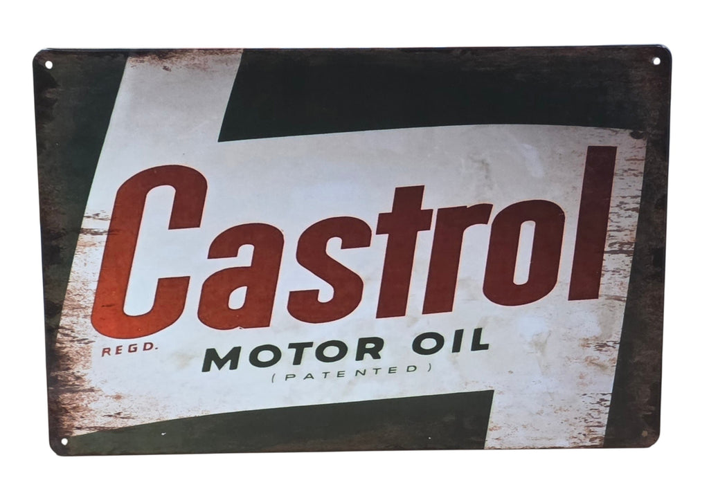Decorative CASTROL Retro plate,  approx 30cm x 20cm #P41