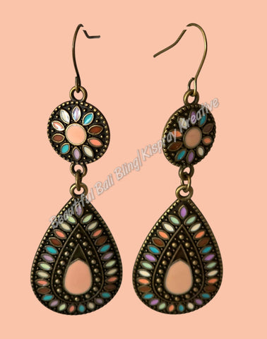 BOHO Earrings #16 complete length approx 6 cm