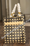 Jali Bag pearly handle Approximate size 28cm x 20cm x 16 cm