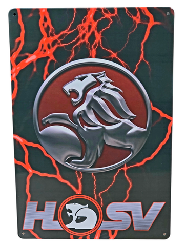 Decorative plate, HOLDEN HSV Retro approx 30cm x 20 cm #P8