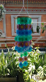 Capiz shell wind chime  60 cm drop  x 14 cm wide approx #0112
