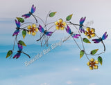 DRAGONFLY DRAGONFLIES wall art approx 80 cm x 50 cm