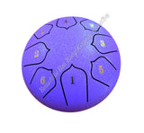 RAINDRUM, violet, 8 notes  approx 15cm diameter