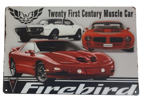 Decorative FIREBIRD 21st century Muscle Car Retro plate,  approx 30cm x 20cm #P38