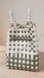 Jali Bag pearly handle Approximate size 28cm x 20cm x 16 cm