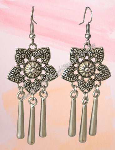 BOHO Earrings #7 complete length from top of hook approx 6.5 cm