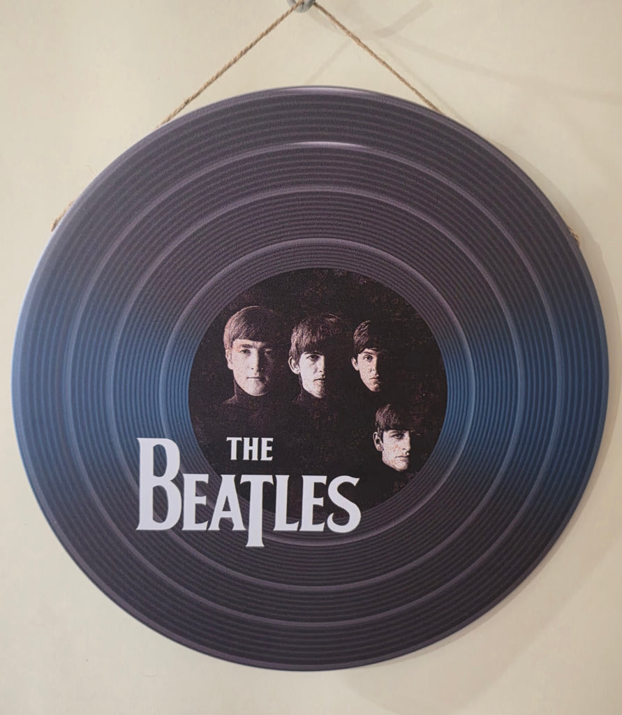 Decorative BEATLES Retro plate,  30cm x 30cm #H17