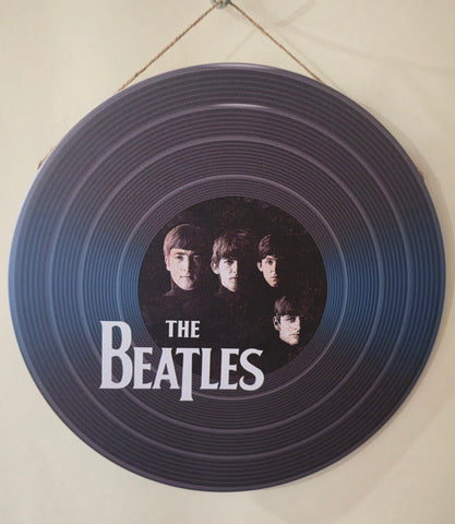 Decorative BEATLES Retro plate,  30cm x 30cm #H17