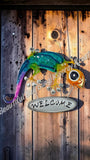 Wall art, Gecko Welcome, 41cm x 31cm