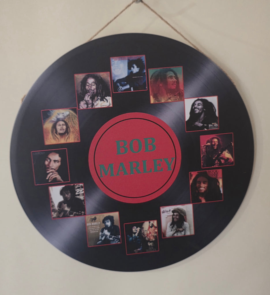 Decorative BOB MARLEY Retro plate,  30cm x 30cm #H24
