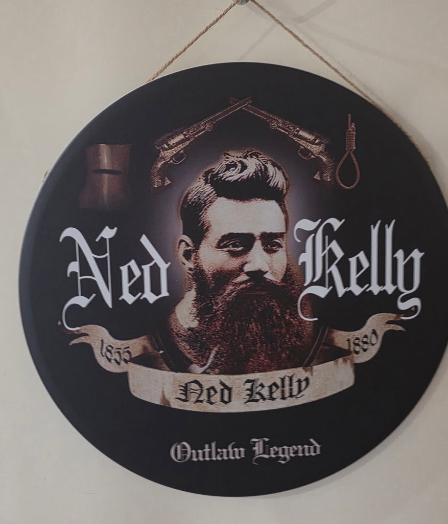 Decorative NED KELLY Retro plate,  30cm x 30cm #H19