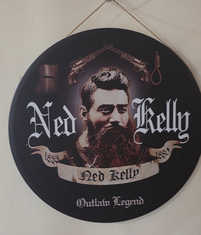 Decorative NED KELLY Retro plate,  30cm x 30cm #H19