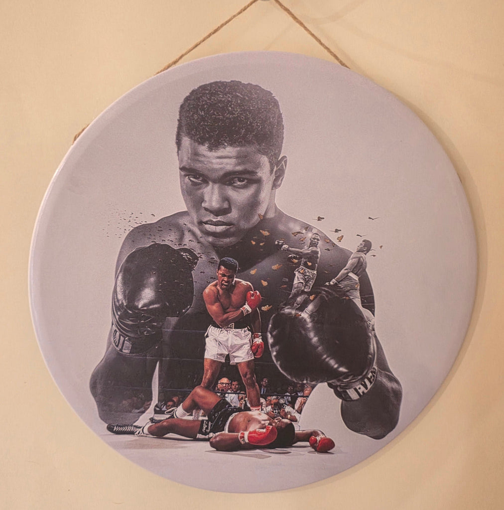 Decorative MOHAMMED ALI Retro plate,  30cm x 30cm #H23