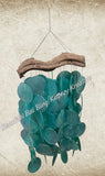 Capiz shell wind chime DRIFTWOOD 54 cm drop  x 31cm wide approx #0133
