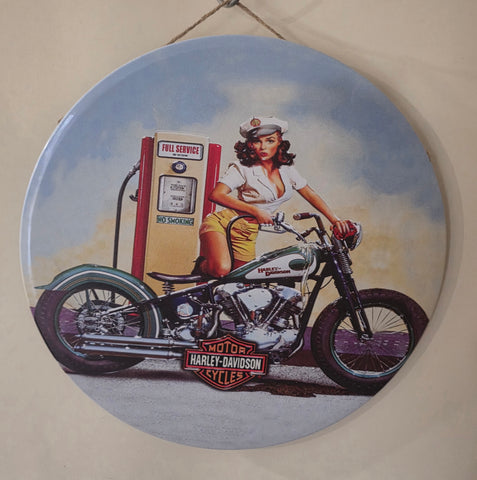 Decorative HARLEY DAVIDSON Retro plate,  30cm x 30cm #H21