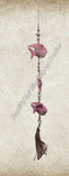 Beachy Hamptons Driftwood Wood Turtle  dangler, pink approx 10cm x 90cm #0074