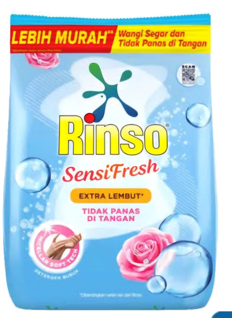 Rinso laundry detergent Sensifresh ROSE POWDER 210 G  #38