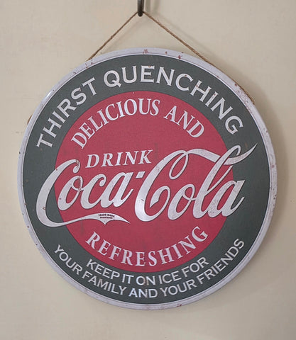 Decorative COCA-COLA COKE Retro plate,  30cm x 30cm #H12