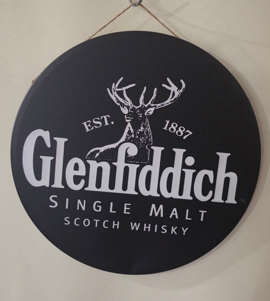 Decorative GLENFIDDICH Retro plate,  30cm x 30cm #H22