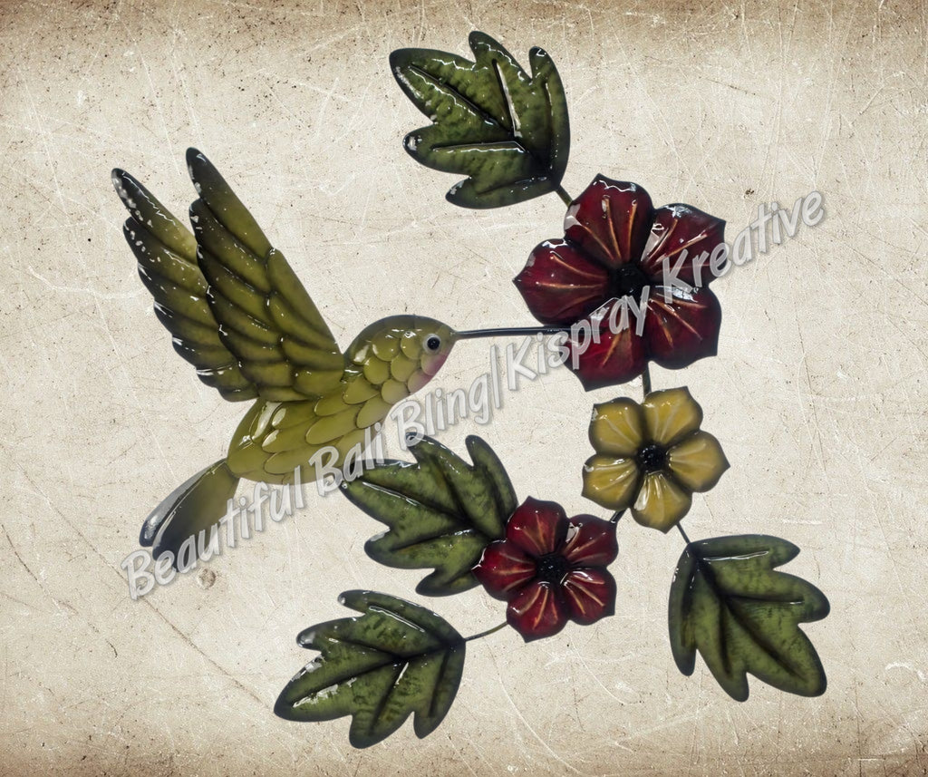 Hummingbird wall art approx 46 cm x 39 cm