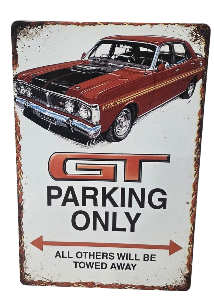 Decorative FORD GT parking only  Retro plate,  approx 30cm x 20cm #P46