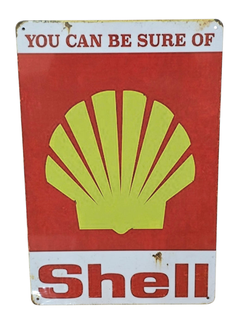 Decorative Shell Oil Retro plate,  approx 30cm x 20cm #P49