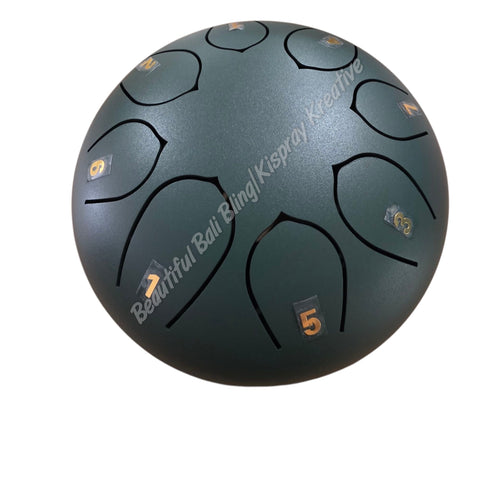 RAINDRUM, green, approx 15cm diameter