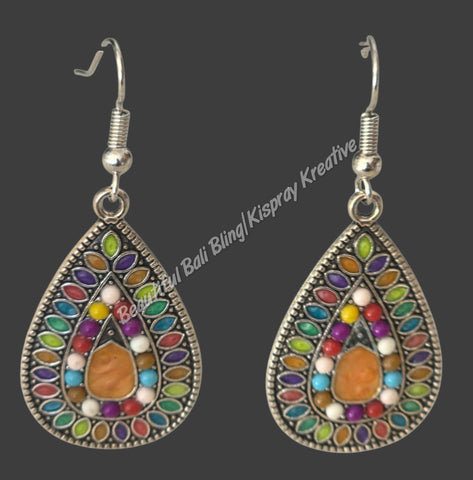 BOHO Earrings #11 complete length from top of hook approx 5 cm