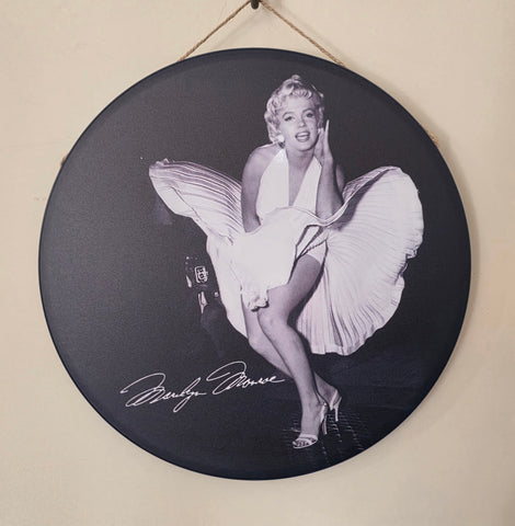 Decorative HARLEY DAVIDSON Retro plate, MARILYN MONROE 30cm x 30cm #H11