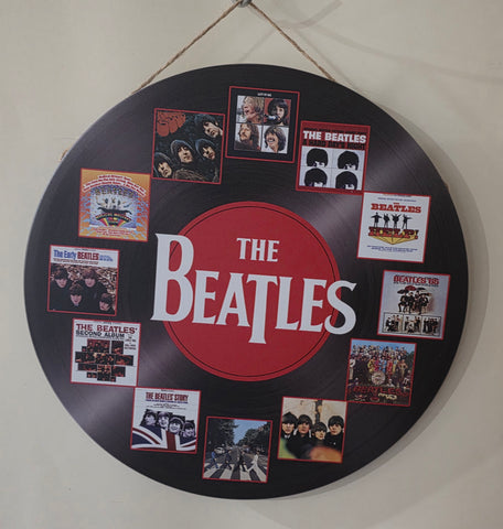 Decorative BEATLES Retro plate,  30cm x 30cm #H16